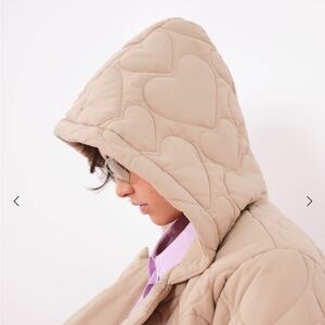 For Love and Lemons Quilted Heart Coat